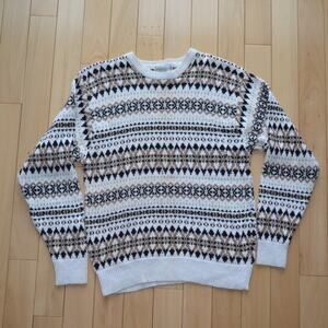 Vintage Conspiracy Knit Wool Blend Winter Sweater Crewneck Size Large